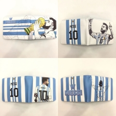 4 Styles Lionel Messi Cartoon PU Purse Anime Short Wallet