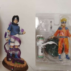 2 Styles 22cm Naruto Sarutobi Sasuke Cartoon Anime PVC Figure