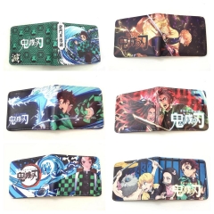 7 Styles Demon Slayer: Kimetsu no Yaiba Cartoon PU Purse Anime Short Wallet