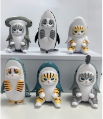 6pcs/set Cute Cat Cartoon Anime PVC Figures