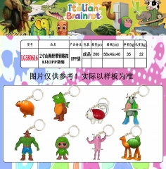 2寸山海经带钥匙扣8只OPP袋装
