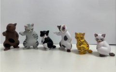 6pcs/set Cute Cat Cartoon Anime PVC Figures