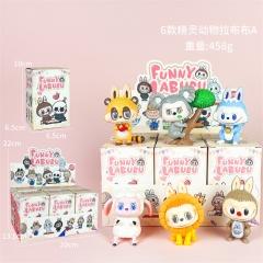 （ 精灵布布达A款6款）labubu拉布布盲盒手办盲盒公仔