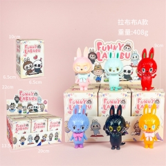 （ 6款彩色拉布布A）labubu拉布布盲盒手办盲盒公仔
