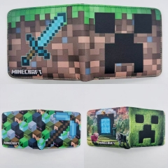 3 Styles Minecraft Cartoon Purse Anime Short Wallet