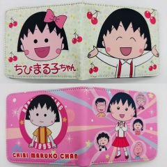 2 Styles Chibi Maruko Chan Cartoon Purse Anime Short Wallet