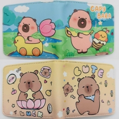 2 Styles Capybara Cartoon Purse Anime Short Wallet