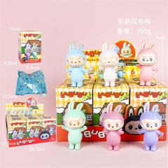 （ 站姿彩色拉布布6款）labubu拉布布盲盒手办盲盒公仔