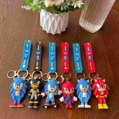 超音鼠索尼克钥匙扣动漫卡通公仔可爱包包挂件汽车挂饰钥匙链批发