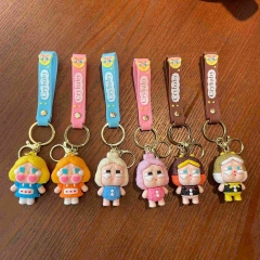 跨境crybaby梦幻哭娃钥匙扣包包挂件卡通公仔娃娃机男女友小礼品