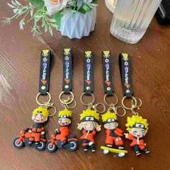 5 Styles Naruto Cartoon PVC Anime Figures Keychain