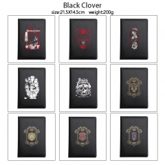 14 Styles Black Clover Cartoon PU Stationery Anime Notebook