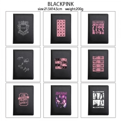 10 Styles K-POP BLACKPINK Cartoon PU Stationery Anime Notebook
