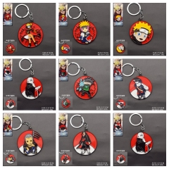 9 Styles Naruto Cartoon Anime Alloy Keychain