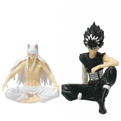 2 Styles Yu Yu Hakusho Hiei Kurama Cartoon Anime PVC Figures