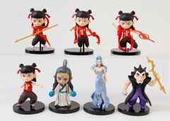 7pcs/set Ne Zha Cartoon Anime PVC Figures