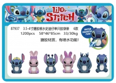 87937 3.5-4寸搪胶喷水史迪仔单只胶袋装6款