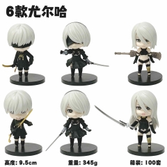 Q版6款尼尔机械纪元2B小姐姐剑星联动9S A2手办动漫盲盒公仔摆件