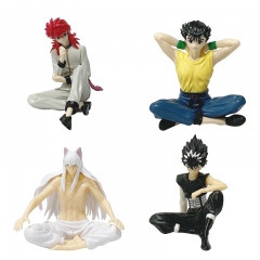 4 Styles Yu Yu Hakusho Hiei Cartoon Anime PVC Figures