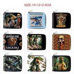 11 Styles Italian Brainrot Cartoon Short Purse Anime Wallet