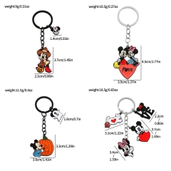 8 Styles Mickey Minnie Mouse Cartoon Anime Alloy Keychain