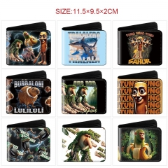 11 Styles Italian Brainrot Cartoon Short Purse Anime Wallet