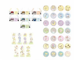 42 Styles Pokemon Cartoon Pin Anime Acrylic Brooch