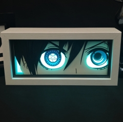 16色RGB遥控款【木框】黑执事夏尔动漫纸雕灯周边创意3D剪纸灯桌面摆件小夜灯生日礼物