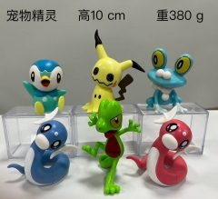 6pcs/set 10cm Pokemon Cartoon Anime PVC Figures