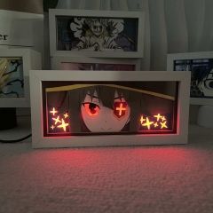 16色RGB遥控款【木框】为美好世界献上祝福动漫纸雕灯慧慧周边3D剪纸灯生日礼物小夜灯