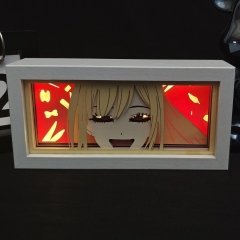 16色RGB遥控款【木框】更衣人偶坠入爱河喜多川海梦3D纸雕灯送同学闺蜜生日小夜灯摆件
