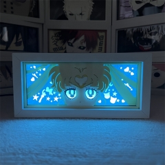 16色RGB遥控款【木框】美少女战士月野兔3D纸雕灯剪纸相框灯周边生日礼物卧室小夜灯摆件