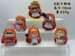 6pcs/set 9-10cm Himouto! Umaru-chan Cartoon Anime PVC Figures