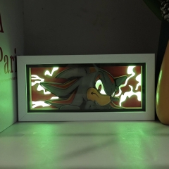 16色RGB遥控款【木框】动漫夏特3D纸雕灯发光剪纸相框灯桌面氛围摆件小夜灯生日礼物台灯