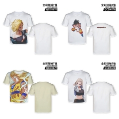 4 Styles Dragon Ball Z Cartoon Pattern Anime T-shirt