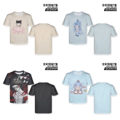 5 Styles Ne Zha Cartoon Pattern Anime T-shirt