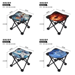 5 Styles Ne Zha Cartoon Anime Folding Stool