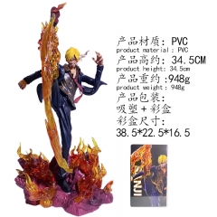 海贼王 WiFi山治 手办 高35cm 重948g 尺寸38.5*22.5*16.5cm 20个/箱