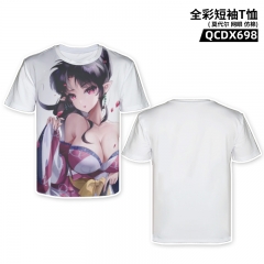 Inuyasha Cartoon Pattern Anime T-shirt