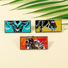 3 Styles Pokemon Three sacred Cartoon Pin Anime Alloy Brooch