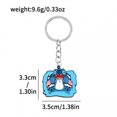 Lilo & Stitch Cartoon Anime Alloy Keychain