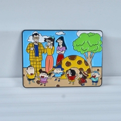 60*43*2mm Crayon Shin-chan Cartoon Pin Anime Alloy Brooch