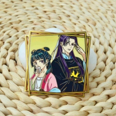 45*45*2mm The Apothecary Diaries Cartoon Pin Anime Alloy Brooch