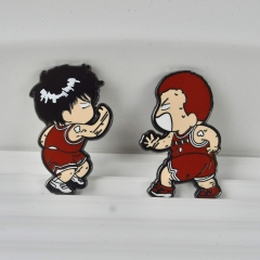 2 Styles 40MM Slam Dunk Cartoon Pin Anime Alloy Brooch
