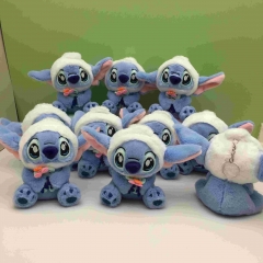10pcs/set 14CM Lilo & Stitch Anime Plush Toy Pendant