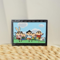 60*45*2MM Crayon Shin-chan Cartoon Pin Anime Alloy Brooch