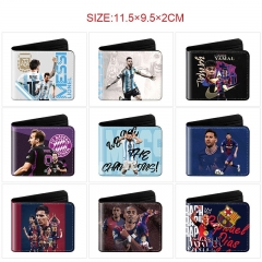 18 Styles Football Star Cartoon Short Purse Anime Wallet