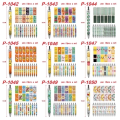 宝可梦-9款 动漫圆珠笔12各一套