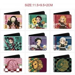 10 Styles Demon Slayer: Kimetsu no Yaiba Cartoon Short Purse Anime Wallet