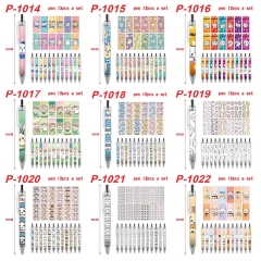 Chiikawa-9款 动漫圆珠笔12各一套